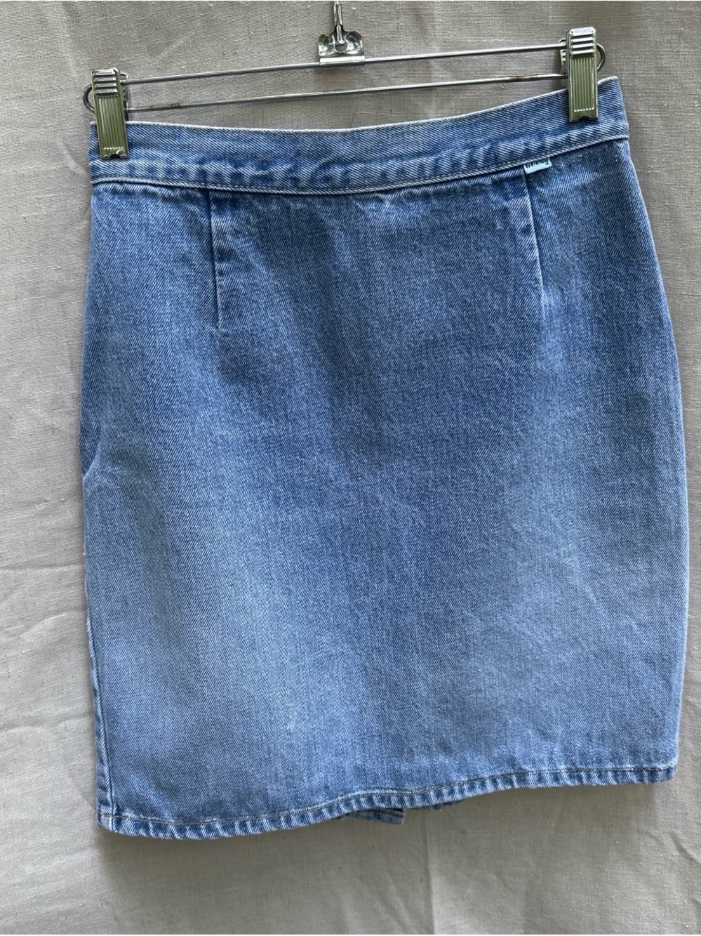 Vintage Guess By George’s Marciano Denim Pencil Mini Skirt Made USA 100% Cotton